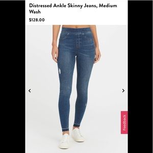 Spanx Distressed Ankle Jeans